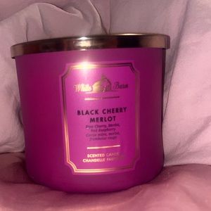 Black cherry merlot candle from bath and body works